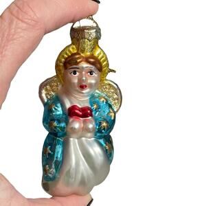 Thomas Pacconi Museum Series Angel Ornament Glass Christmas Retired Vtg READ